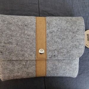 Gray and Tan Unisex Bag